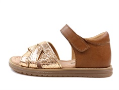 Bisgaard sandal Anette gold with velcro